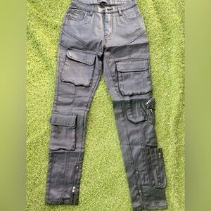 AKIRA Charcoal Utility Trousers
